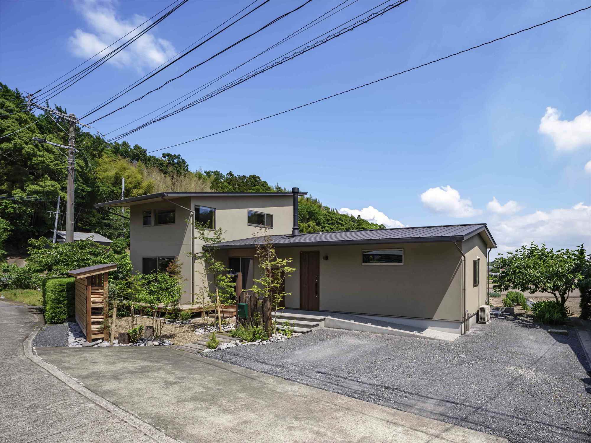 薪ストーブのある平屋暮らしができる家